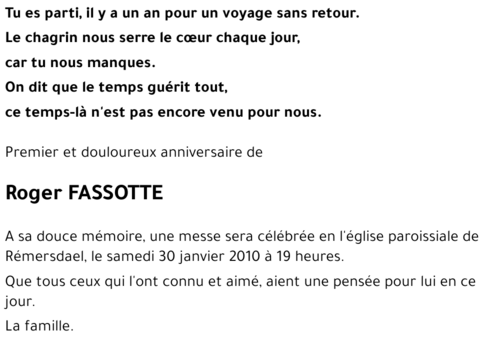 Roger FASSOTTE