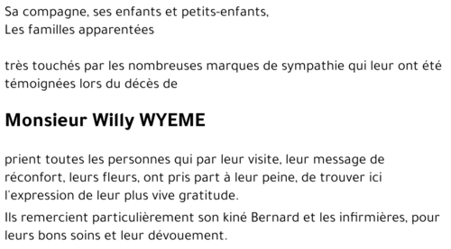 Willy WYEME