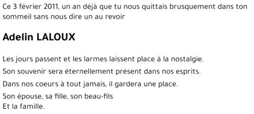 Adelin LALOUX