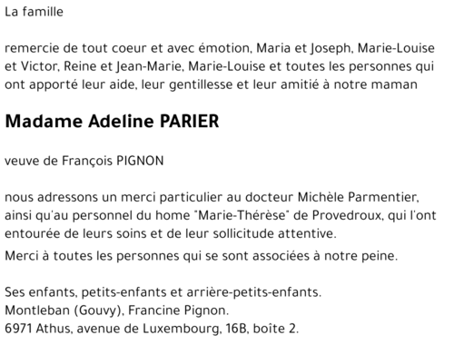 Adeline PARIER