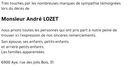 André LOZET