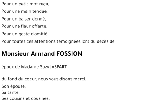 Armand FOSSION