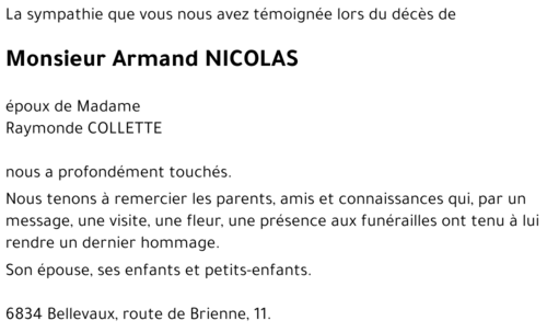 Armand NICOLAS