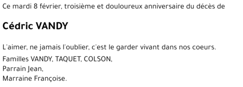 Cédric VANDY
