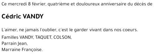 Cédric VANDY