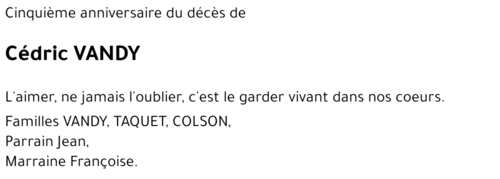 Cédric VANDY
