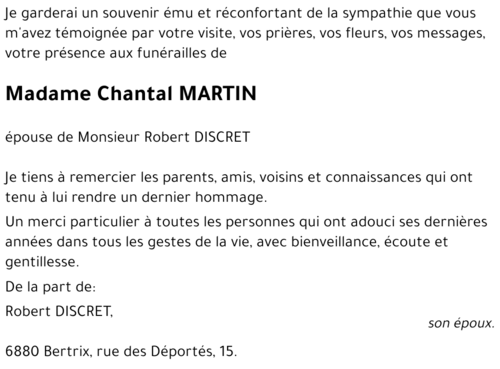 Chantal MARTIN