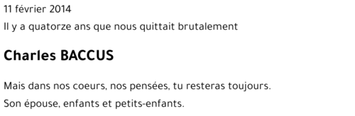 Charles BACCUS