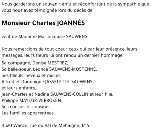 Charles JOANNES