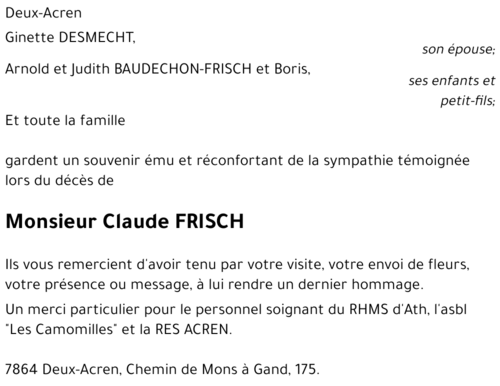 Claude FRISCH