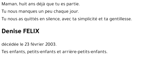 Denise FELIX