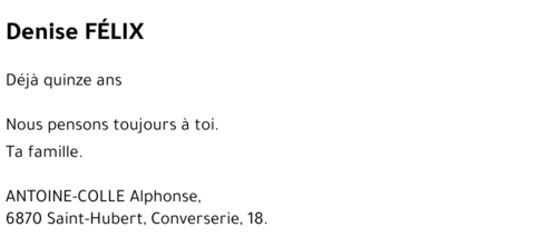 Denise FELIX
