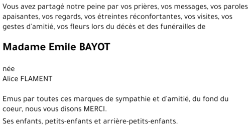Emile BAYOT