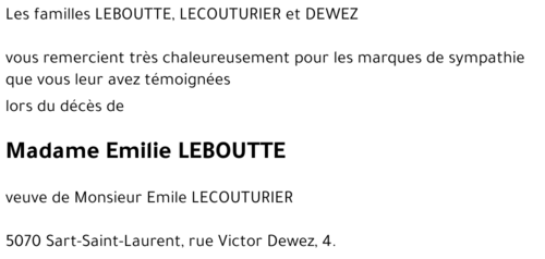 Emilie LEBOUTTE