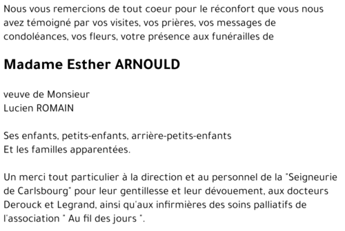 Esther Arnould