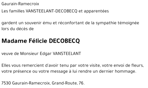 Félicie DECOBECQ