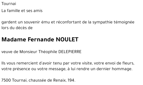 Fernande NOULET