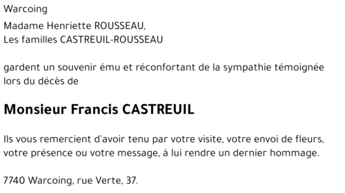 Francis CASTREUIL