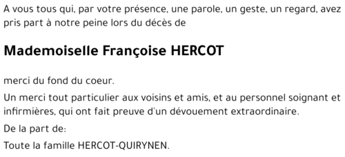 Françoise HERCOT