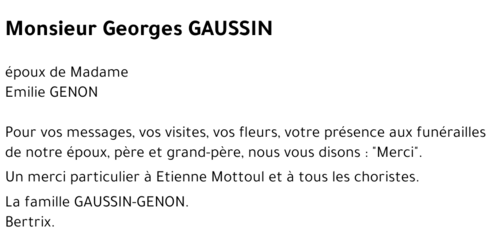 Georges GAUSSIN