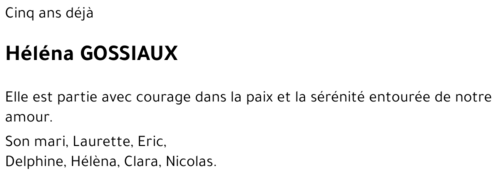 Héléna GOSSIAUX