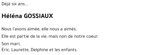 Héléna GOSSIAUX