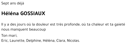 Héléna GOSSIAUX