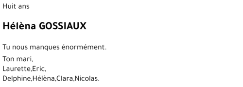 Héléna GOSSIAUX