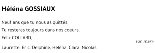 Héléna GOSSIAUX