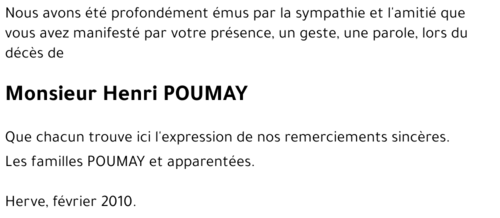 Henri POUMAY