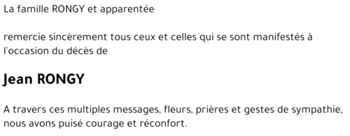 Jean RONGY