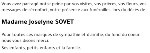 Joselyne SOVET