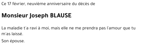 Joseph BLAUSE