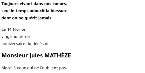 Jules MATHEZE