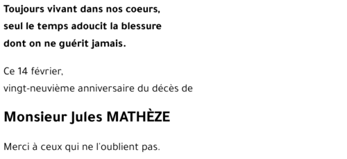 Jules MATHEZE