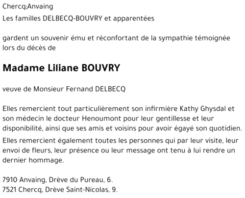 Liliane BOUVRY