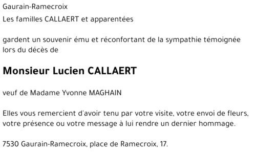 Lucien CALLAERT