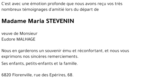 Maria STEVENIN