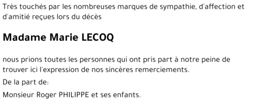 Marie LECOQ