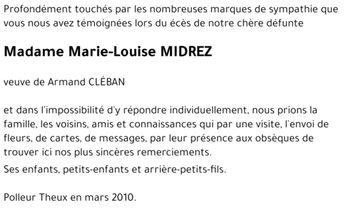 Marie-Louise MIDREZ