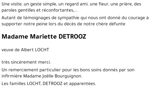 Mariette DETROOZ