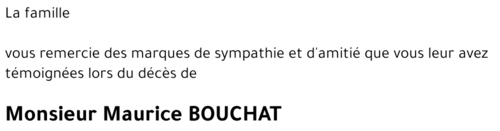 Maurice BOUCHAT