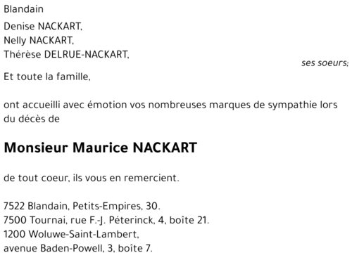 Maurice NACKART