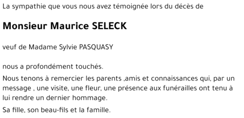 Maurice SELECK