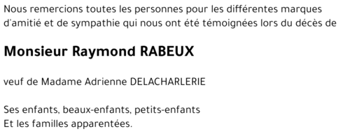 Raymond RABEUX