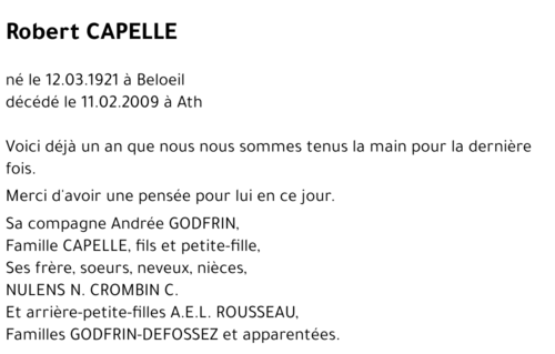 Robert CAPELLE