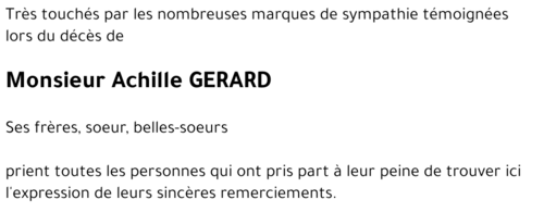 Achille GERARD