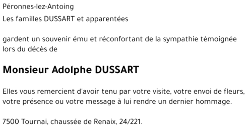 Adolphe DUSSART