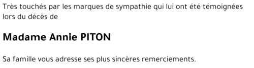 Annie PITON