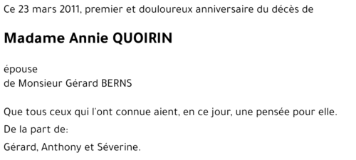 Annie QUOIRIN